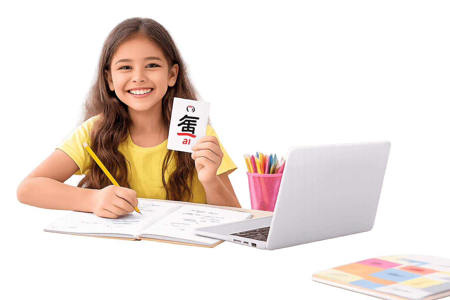 Niño aprendiendo chino mandarín online en Instituto Lao